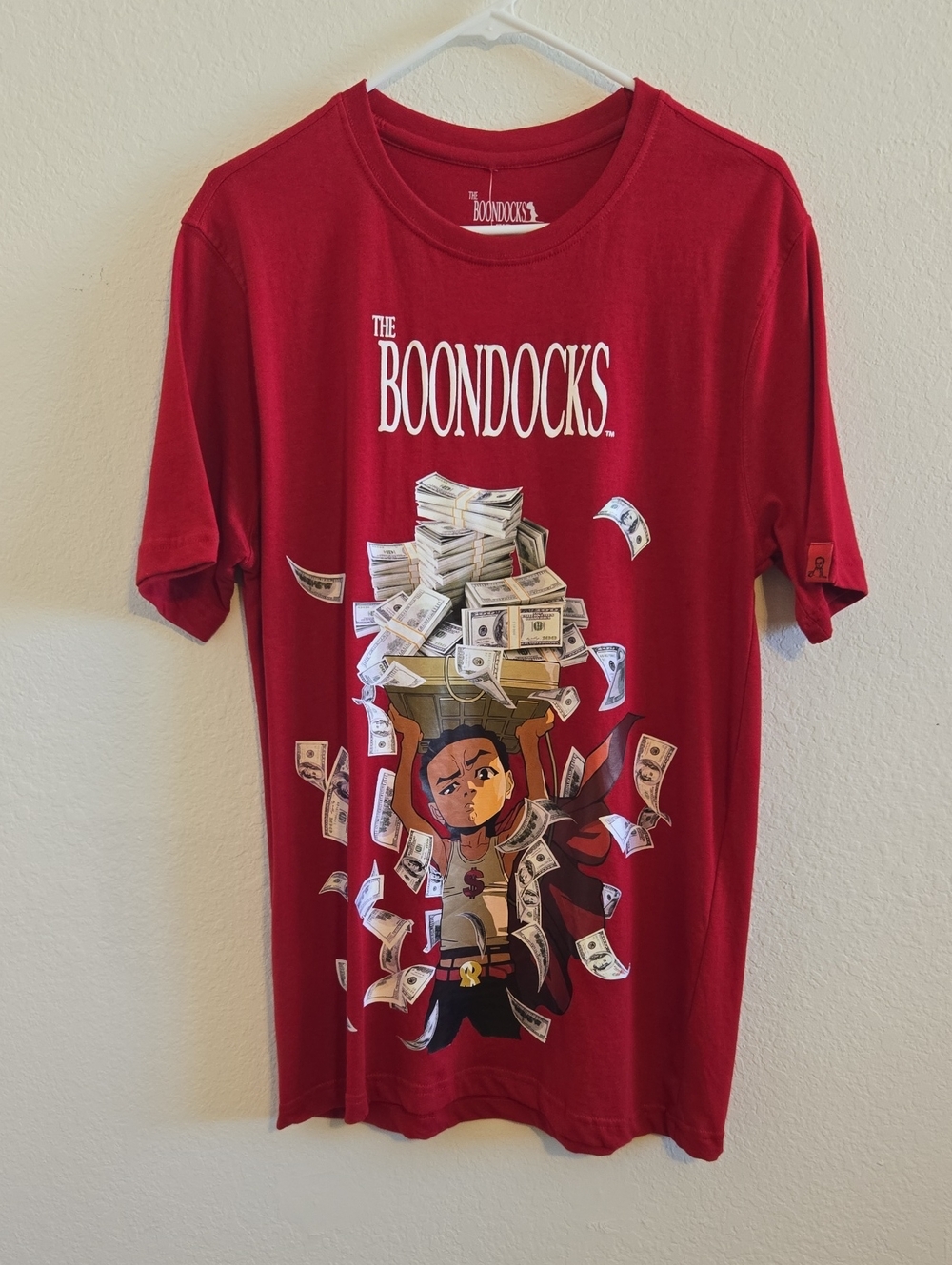 The Boondocks Graphic Short Sleeve Tee Shirt - Red - Medium